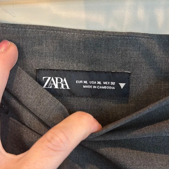 Zara Gray Pleated Skater Mini Skort - Picture 5 of 6